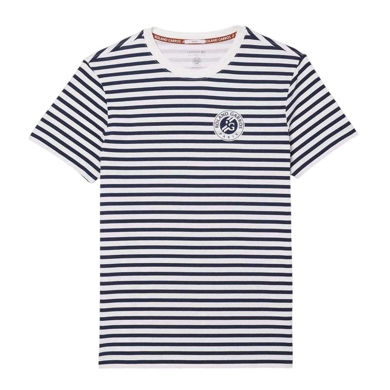 Lacoste Unisex Adult Roland Garros Edition TShirt White Lacoste Unisex Adult Roland Garros Edition TShirt White